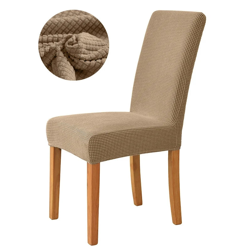 Chair cover with back Jacquard Fabric Universal Size Cheap Chair Cover Big Elastic Chair Covers Chair For kitchen Living Room