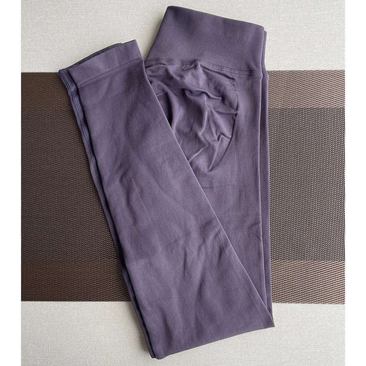 Women Seamless Sports Yoga Pants Low Ribbed Band Gym Fitness Workout wear Scrunch Bum Tights