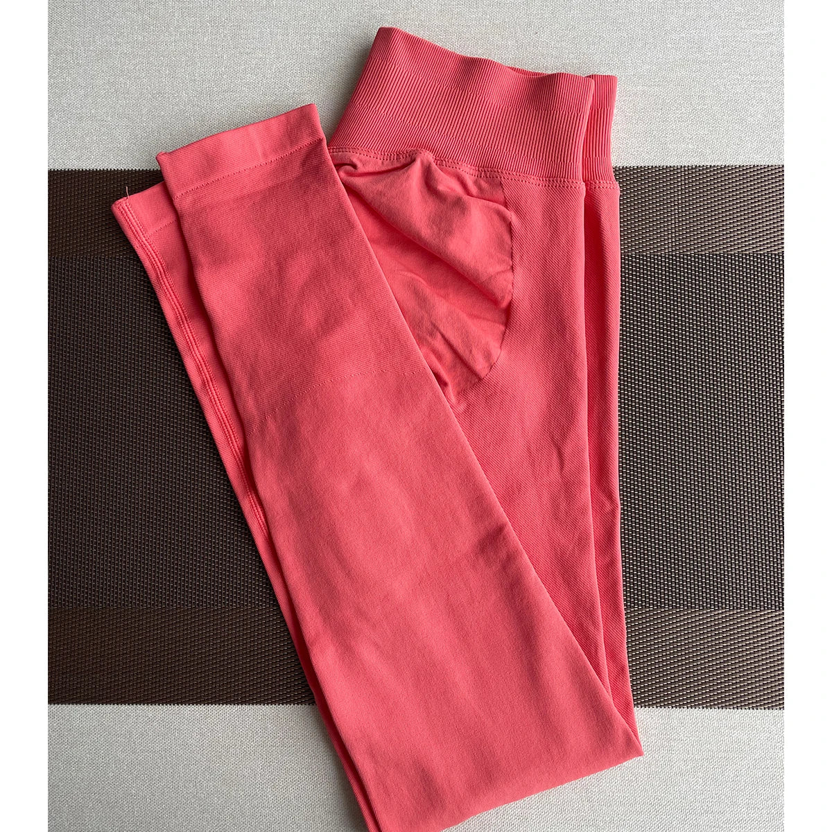 Women Seamless Sports Yoga Pants Low Ribbed Band Gym Fitness Workout wear Scrunch Bum Tights