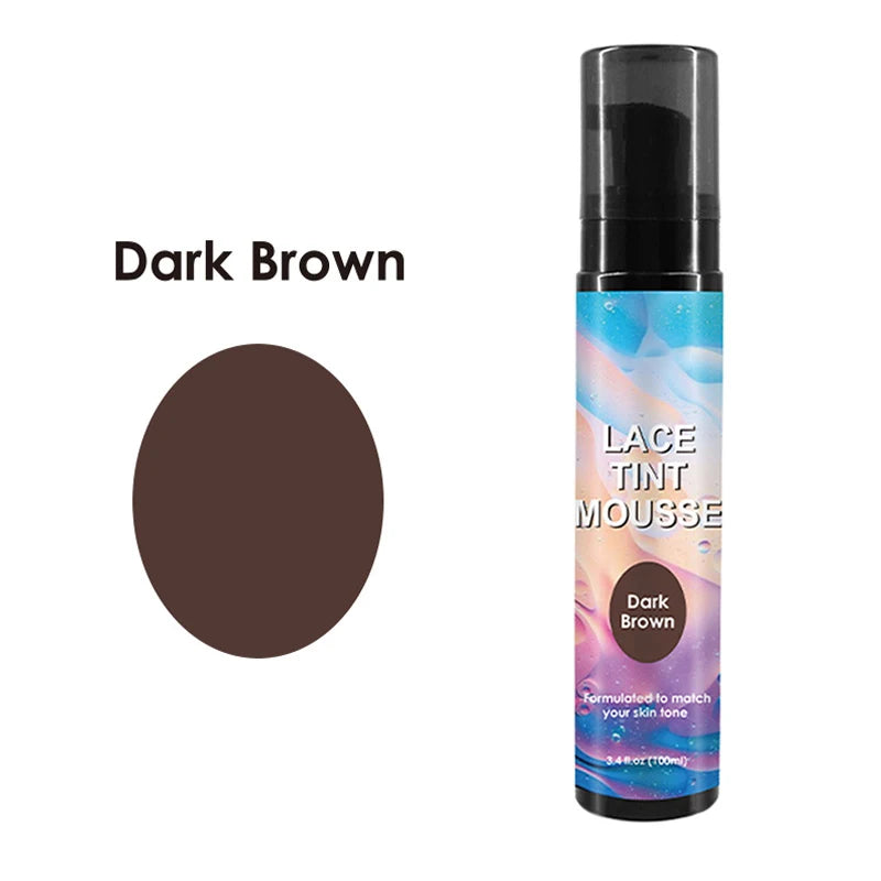 Nunify Lace Tint Spray For Wigs Waterproof Wig Tint Mousse For Natural Wig 100Ml Tinted Lace Spray 1Pcs Wig Installation Tools