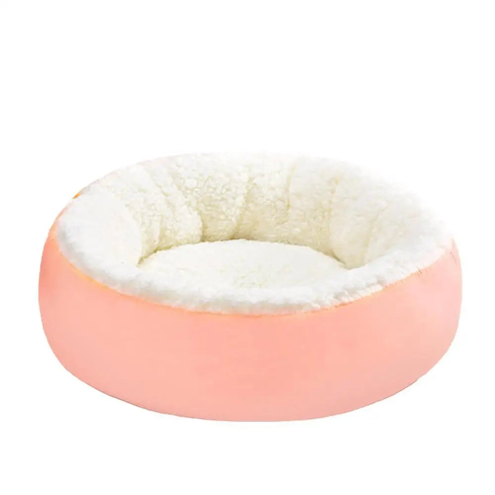 Round Large Dog Sofa Long Bed Pet Bed Cat Bed Mats Dogs Kennel Winter Warm Sleeping Donut Pets Net Cushion Dogs Supplies
