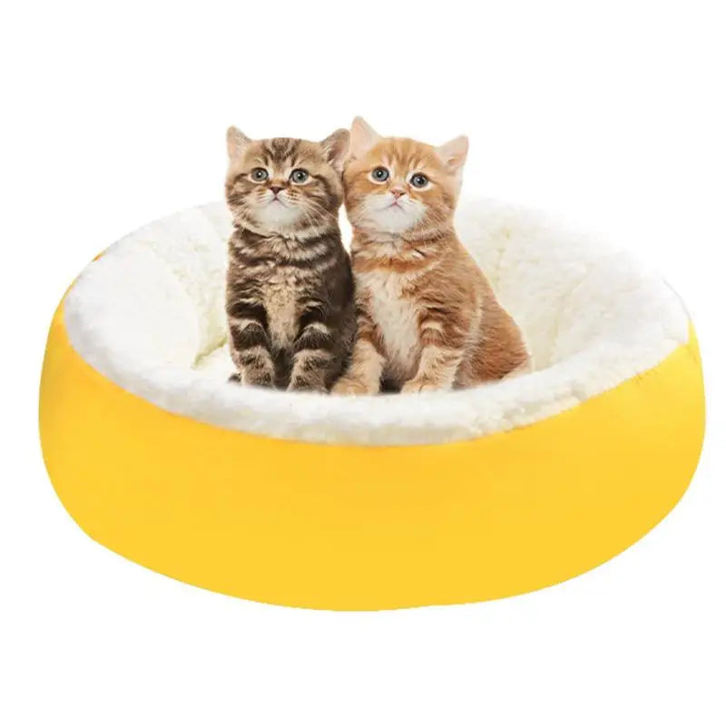 Round Large Dog Sofa Long Bed Pet Bed Cat Bed Mats Dogs Kennel Winter Warm Sleeping Donut Pets Net Cushion Dogs Supplies