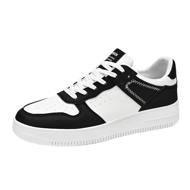 Men's Sneakers Casual Sports Shoes for Men Lightweight PU Leather Breathable Shoe Mens Flat White Tenis Shoes Zapatillas Hombre