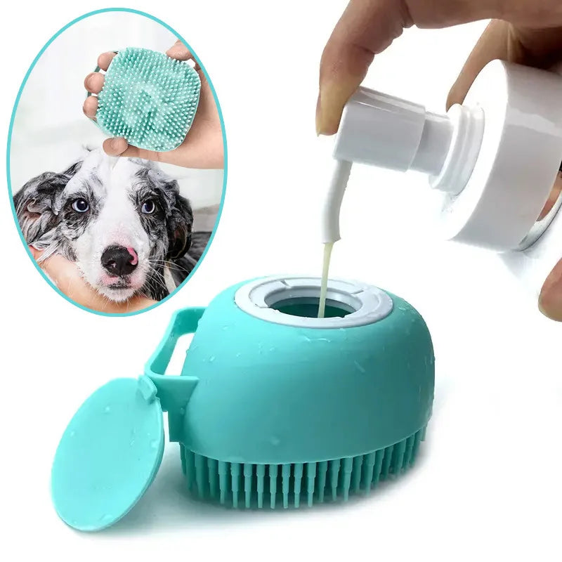 Bath Massage Brush Soft Safety Silicone Pet Accessories for Dogs Cats Tools Mascotas Products