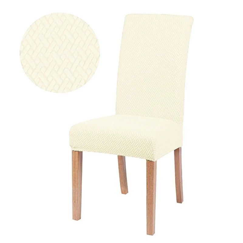 Chair cover with back Jacquard Fabric Universal Size Cheap Chair Cover Big Elastic Chair Covers Chair For kitchen Living Room