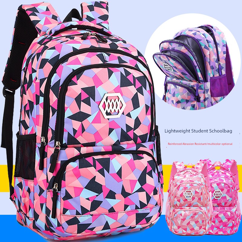Big student Backpack For Teen Girls , college - Middle School & Elementary School Backpack Primary and Waterproof