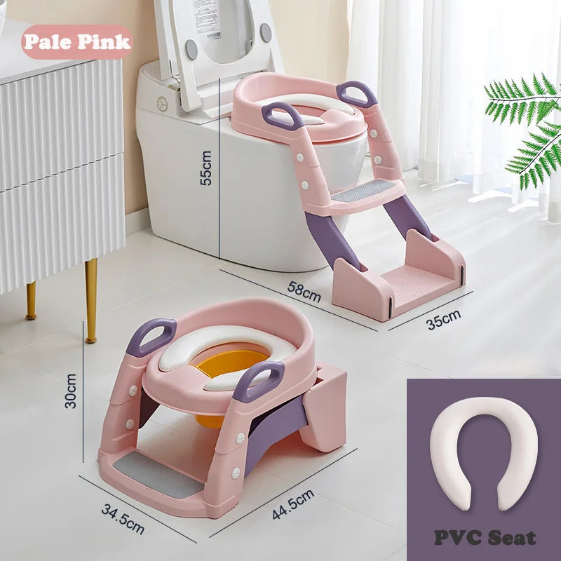 Portable Toilet Seat Children's Pot Foldable Potty Training Seat Step Stool Portable Potty Child Pot Bebe Toilett