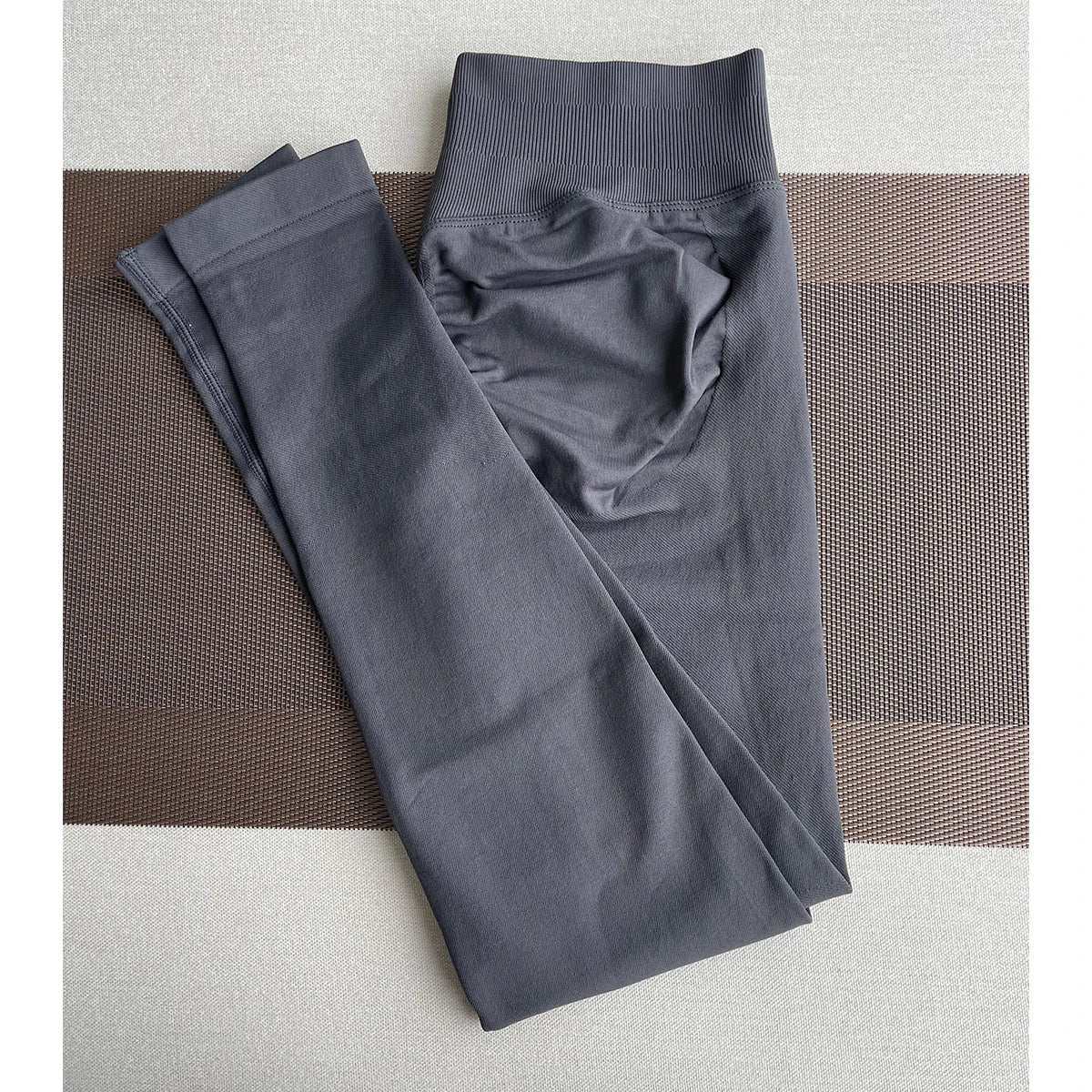Women Seamless Sports Yoga Pants Low Ribbed Band Gym Fitness Workout wear Scrunch Bum Tights
