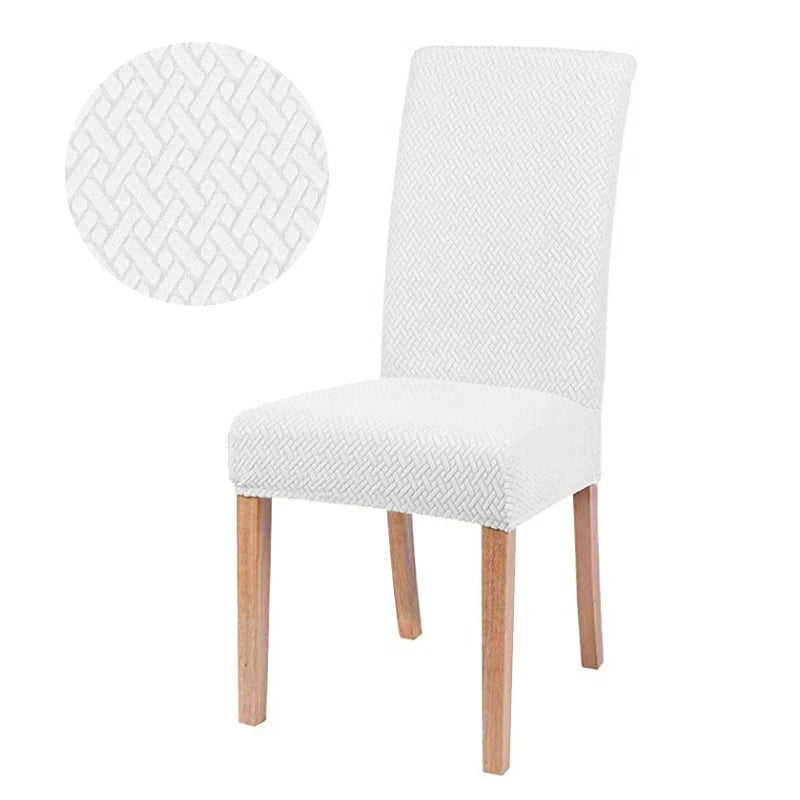 Chair cover with back Jacquard Fabric Universal Size Cheap Chair Cover Big Elastic Chair Covers Chair For kitchen Living Room