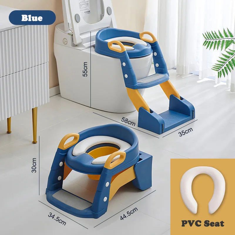 Portable Toilet Seat Children's Pot Foldable Potty Training Seat Step Stool Portable Potty Child Pot Bebe Toilett