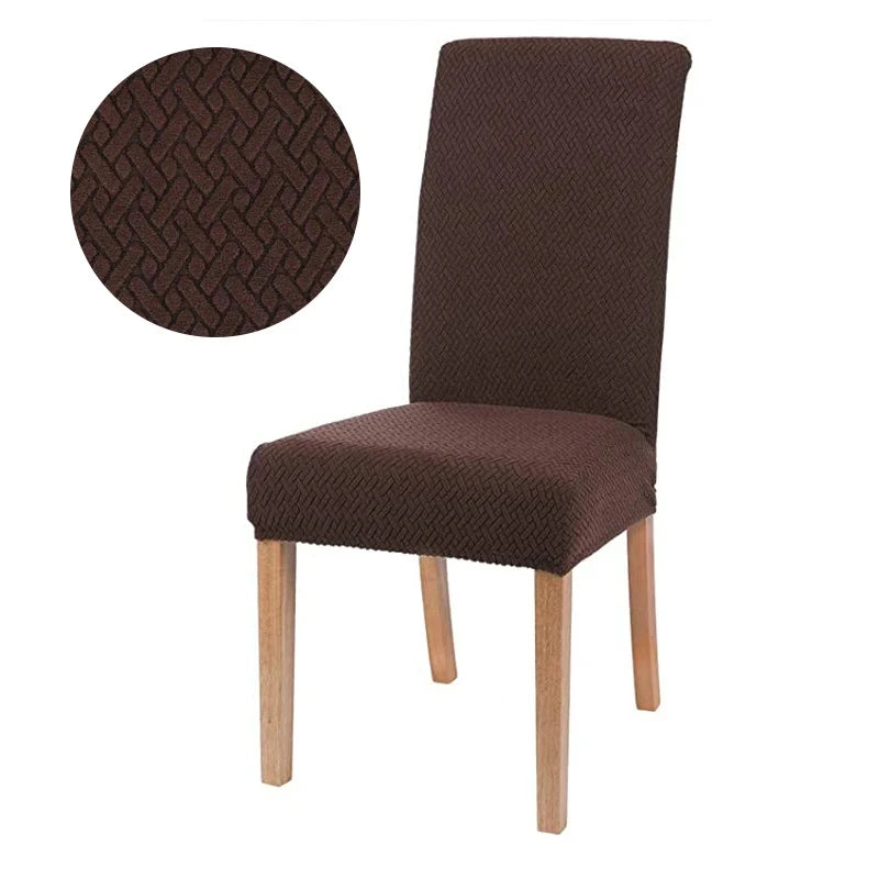 Chair cover with back Jacquard Fabric Universal Size Cheap Chair Cover Big Elastic Chair Covers Chair For kitchen Living Room