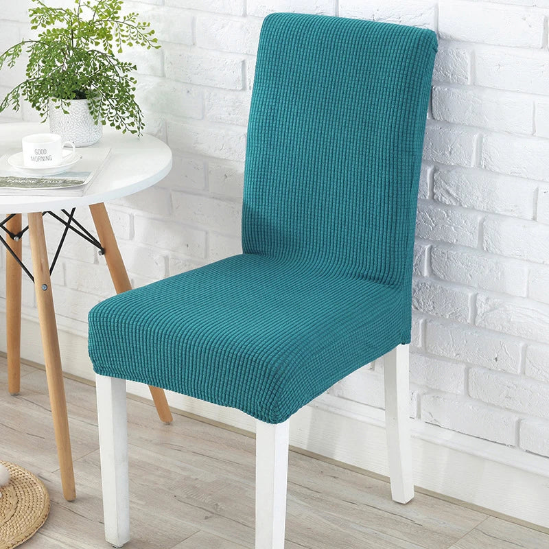 Chair cover with back Jacquard Fabric Universal Size Cheap Chair Cover Big Elastic Chair Covers Chair For kitchen Living Room