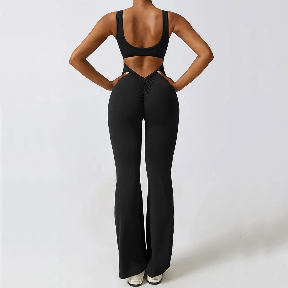 Gym Set For Women Training Yoga Suit Sportswear Women Sports Jumpsuit Fitness Rompers Stretch Push Up Workout Bodysuits
