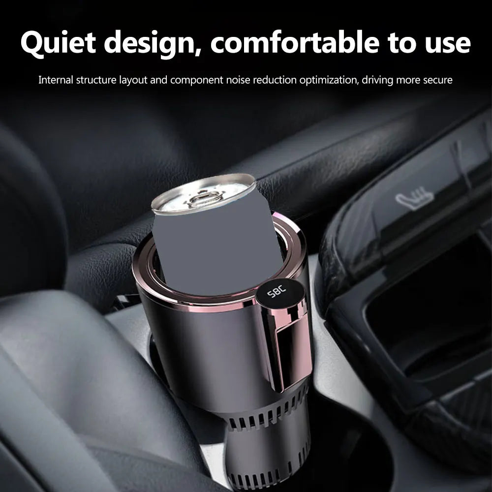 2 in1 Hot And Cold Car Smart Cup Drinks Holders Digital Temperature Display Drink Cup Warmer Cooler For Home Office