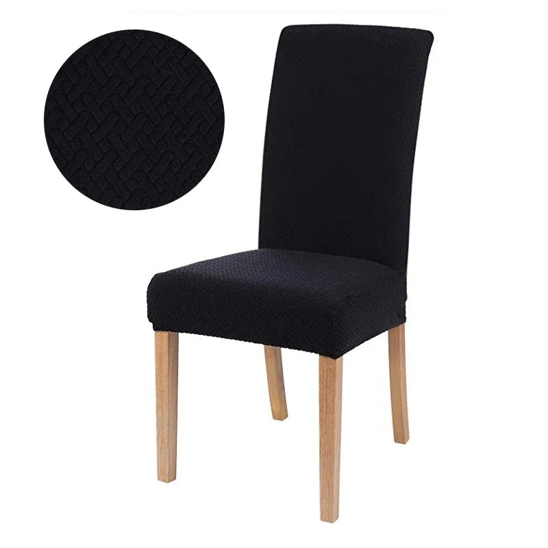 Chair cover with back Jacquard Fabric Universal Size Cheap Chair Cover Big Elastic Chair Covers Chair For kitchen Living Room