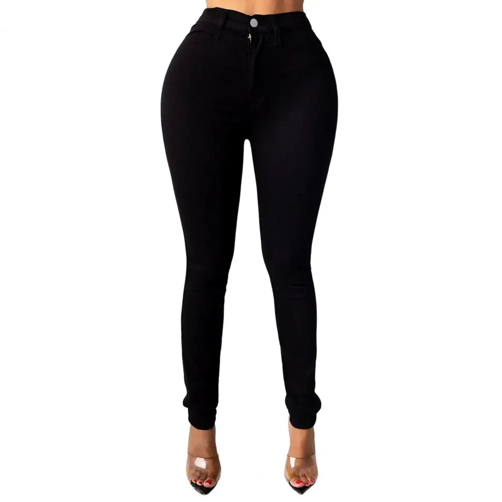 Women's classic High Waist Skinny Stretch Butt Lifting Jeans Slim Fit Denim Pants