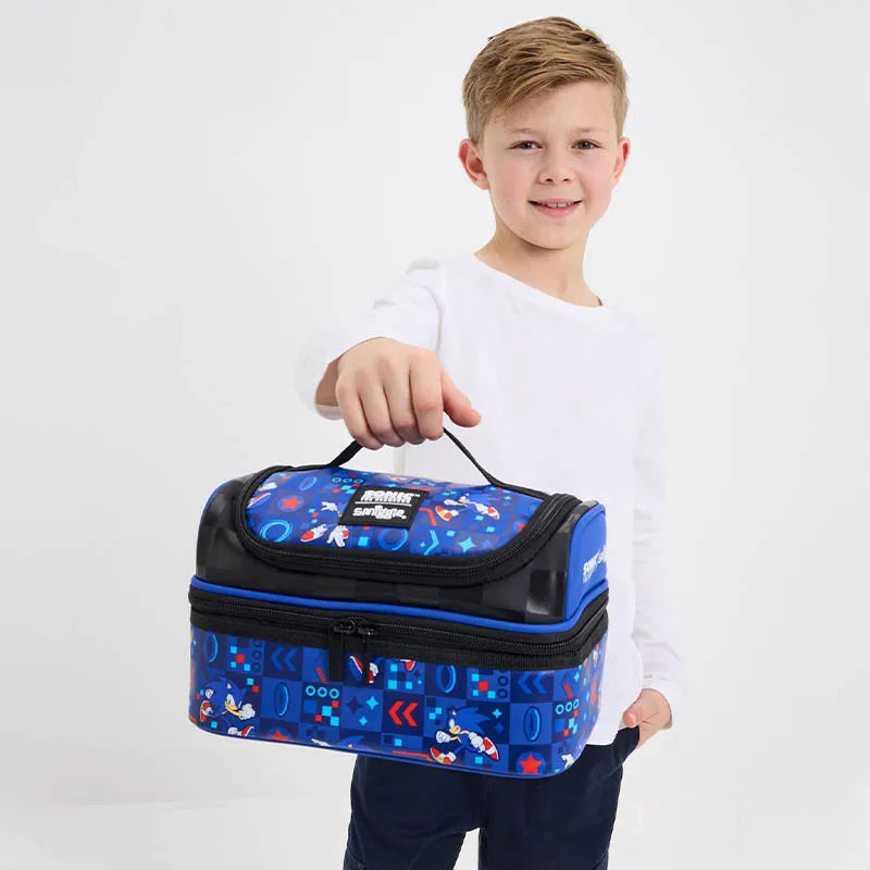 Australia Smiggle Sonic Backpack for Boys & Girls, Bookbag Sonic Schoolbag With Adjustable Shoulder Straps & Padded Back Children School Bag