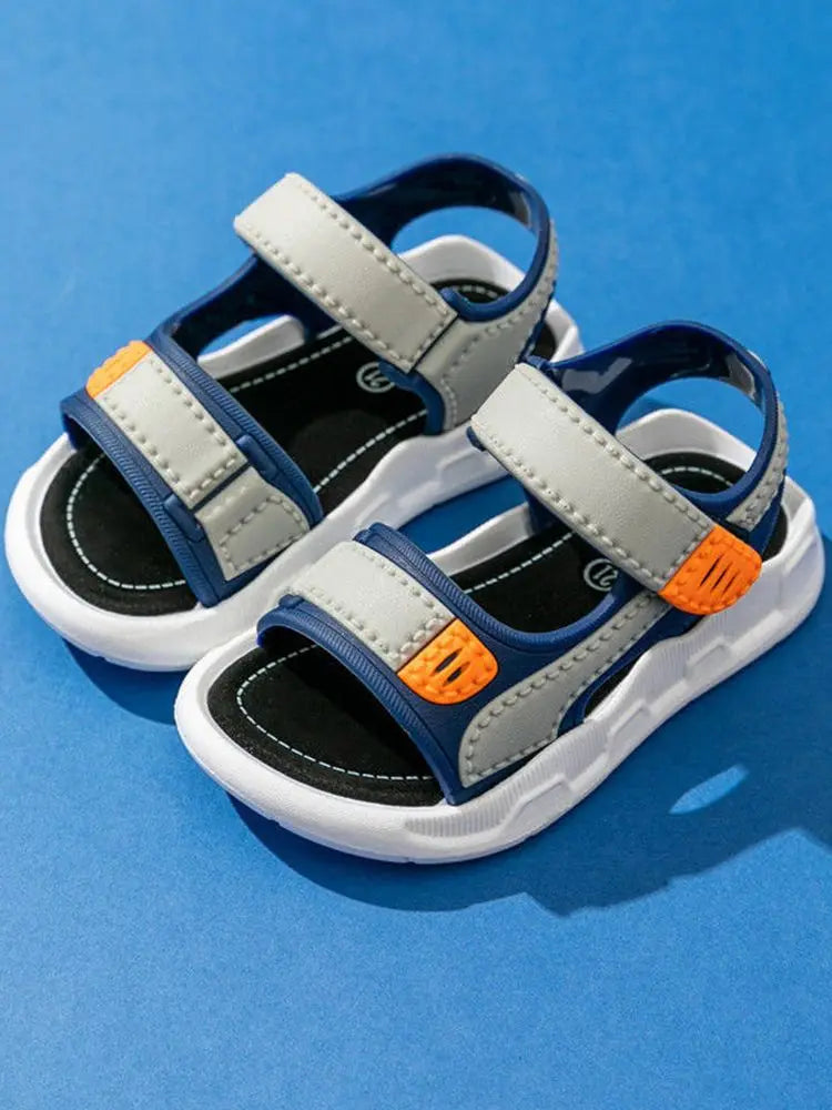 Boys and Girls Sandals Shoes Soft Soled Children Kids Baby Beach Shoe Swimming Shoe Outdoor Sandal Roman Slippers 21-35 Size