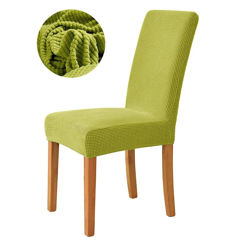 Chair cover with back Jacquard Fabric Universal Size Cheap Chair Cover Big Elastic Chair Covers Chair For kitchen Living Room