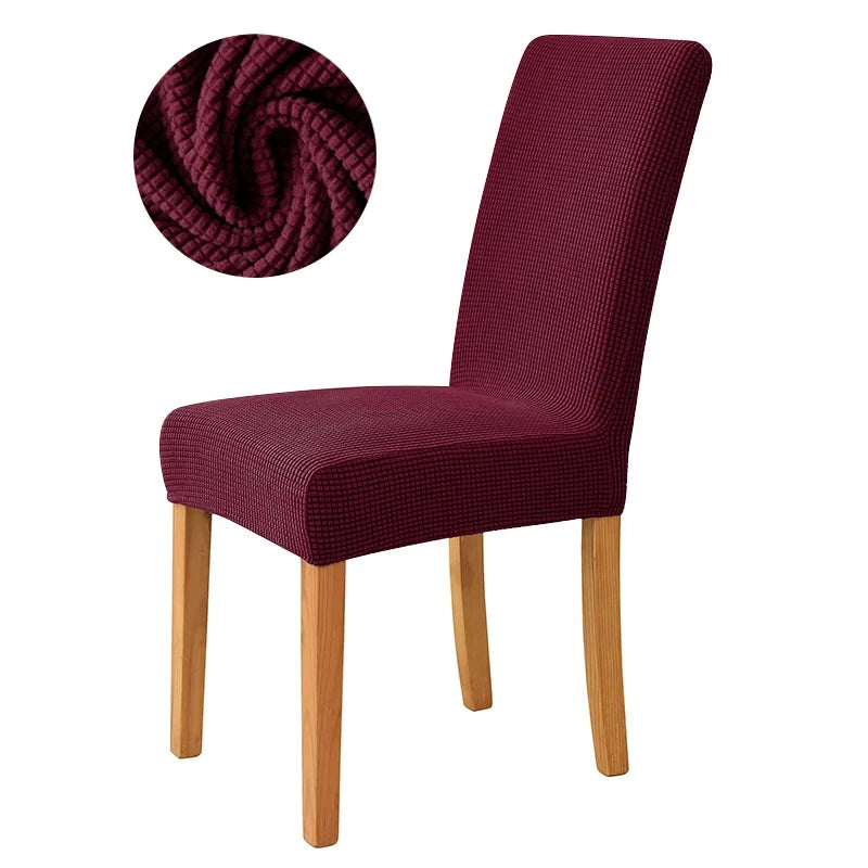 Chair cover with back Jacquard Fabric Universal Size Cheap Chair Cover Big Elastic Chair Covers Chair For kitchen Living Room
