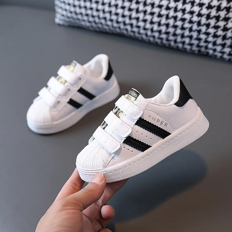 Toddler Boys Girls Sneakers Kids Non-Slip Hook Breathable Shoe