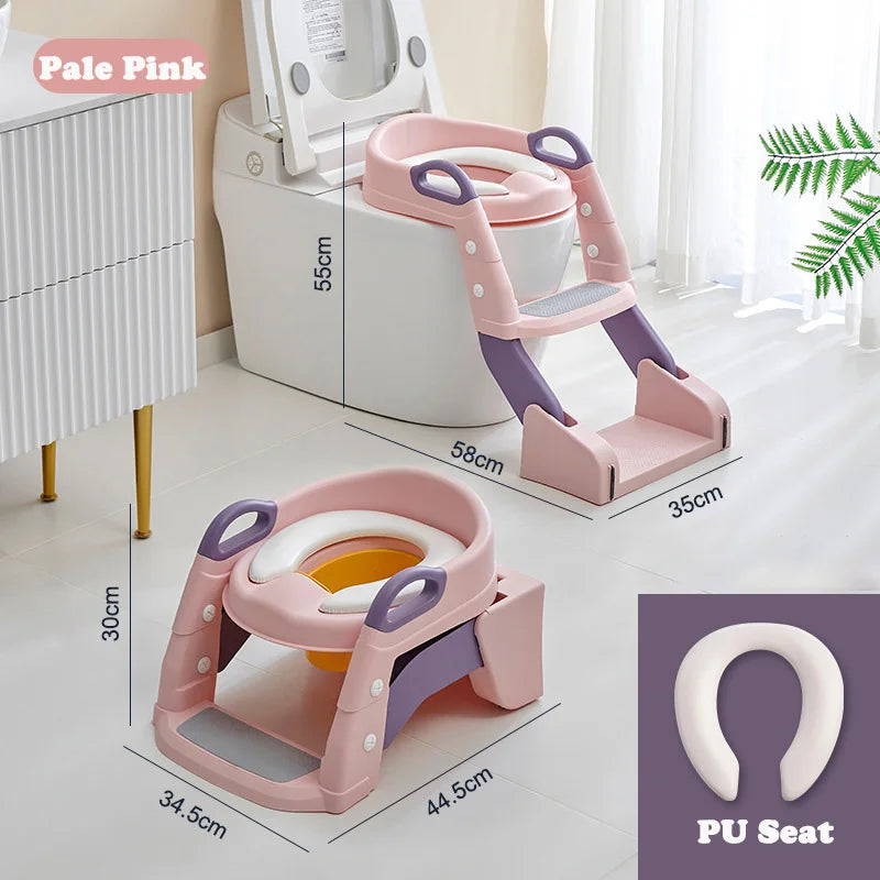 Portable Toilet Seat Children's Pot Foldable Potty Training Seat Step Stool Portable Potty Child Pot Bebe Toilett