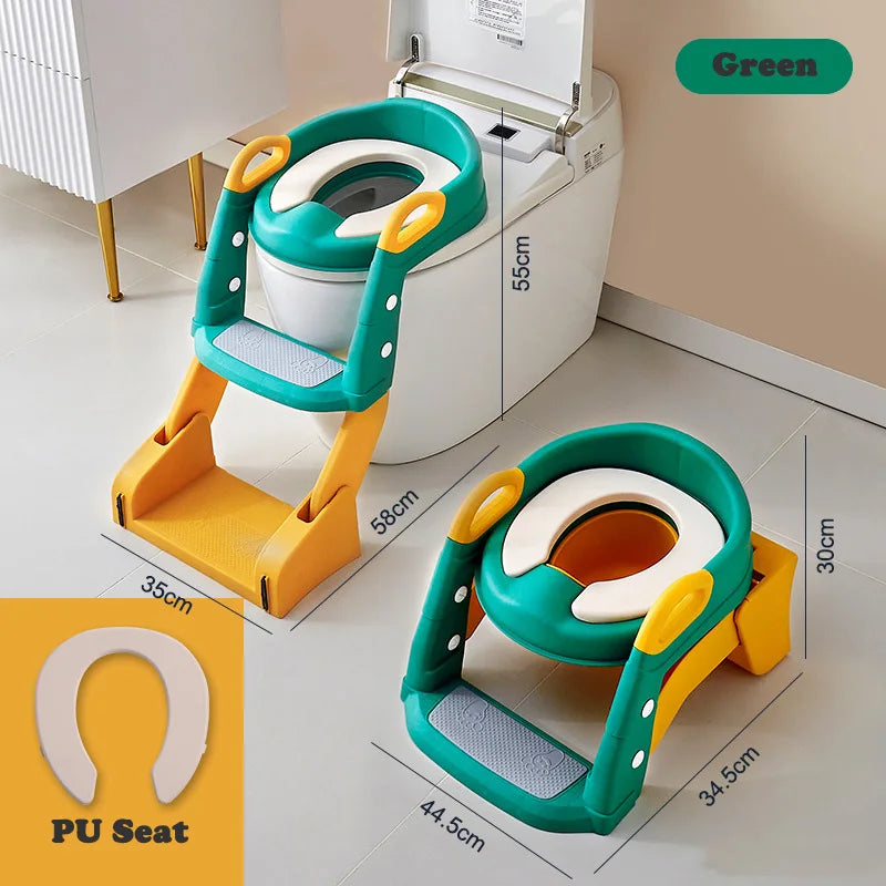Portable Toilet Seat Children's Pot Foldable Potty Training Seat Step Stool Portable Potty Child Pot Bebe Toilett