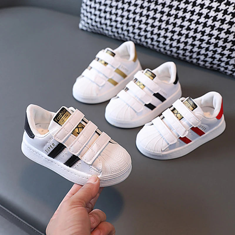 Toddler Boys Girls Sneakers Kids Non-Slip Hook Breathable Shoe