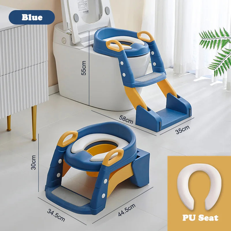 Portable Toilet Seat Children's Pot Foldable Potty Training Seat Step Stool Portable Potty Child Pot Bebe Toilett