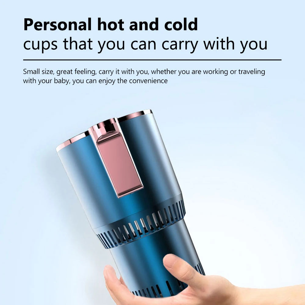 2 in1 Hot And Cold Car Smart Cup Drinks Holders Digital Temperature Display Drink Cup Warmer Cooler For Home Office