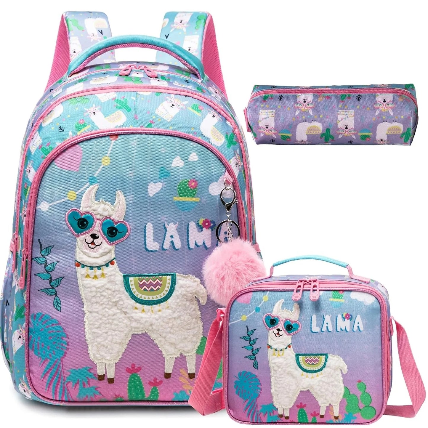 Children School Bags Kids Backpack Set in Primary Schoolbag for Teenager Girls Sequin Tower School Bags Waterproof Book Bags