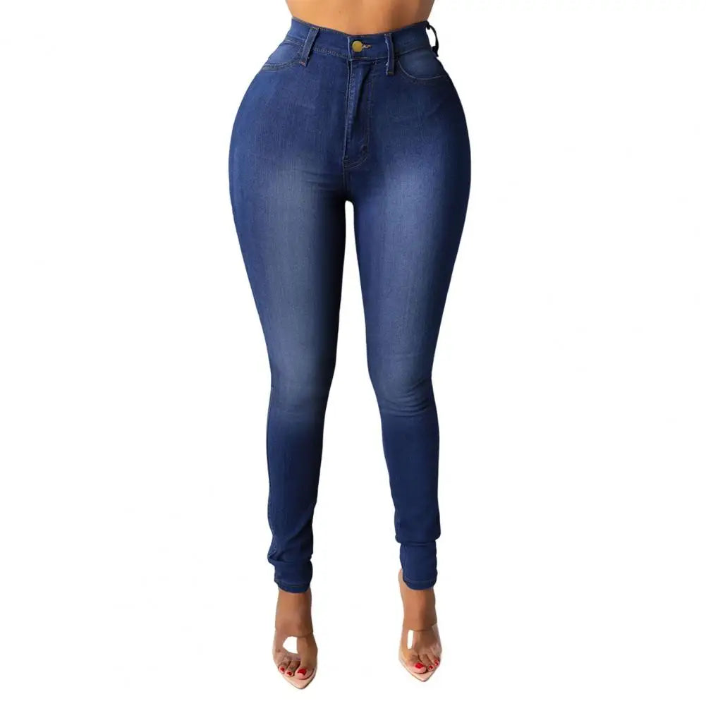 Women's classic High Waist Skinny Stretch Butt Lifting Jeans Slim Fit Denim Pants