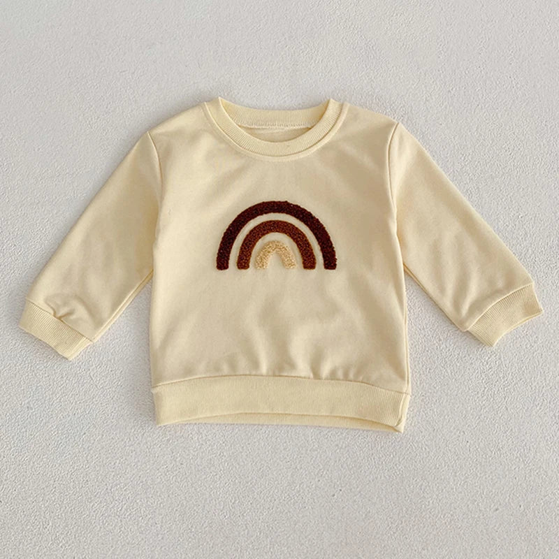 Baby Boys Girls Clothes Spring Autumn Hoodies Pullovers Tops Korean Long Sleeves Kids Hoodies Sweatshirt For Children's