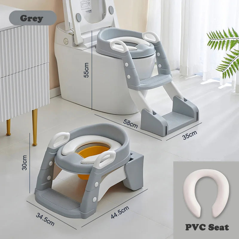 Portable Toilet Seat Children's Pot Foldable Potty Training Seat Step Stool Portable Potty Child Pot Bebe Toilett