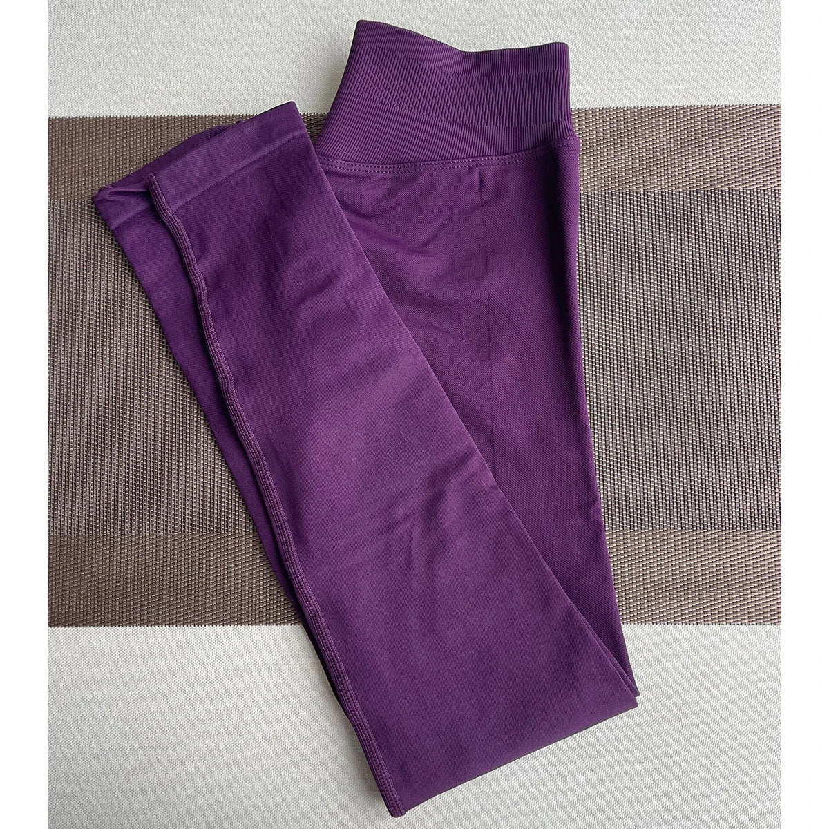 Women Seamless Sports Yoga Pants Low Ribbed Band Gym Fitness Workout wear Scrunch Bum Tights