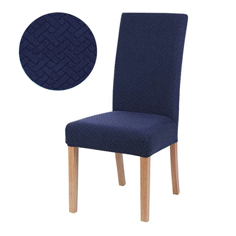 Chair cover with back Jacquard Fabric Universal Size Cheap Chair Cover Big Elastic Chair Covers Chair For kitchen Living Room