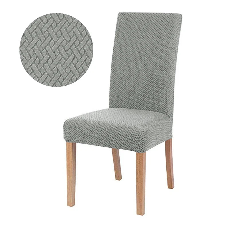 Chair cover with back Jacquard Fabric Universal Size Cheap Chair Cover Big Elastic Chair Covers Chair For kitchen Living Room