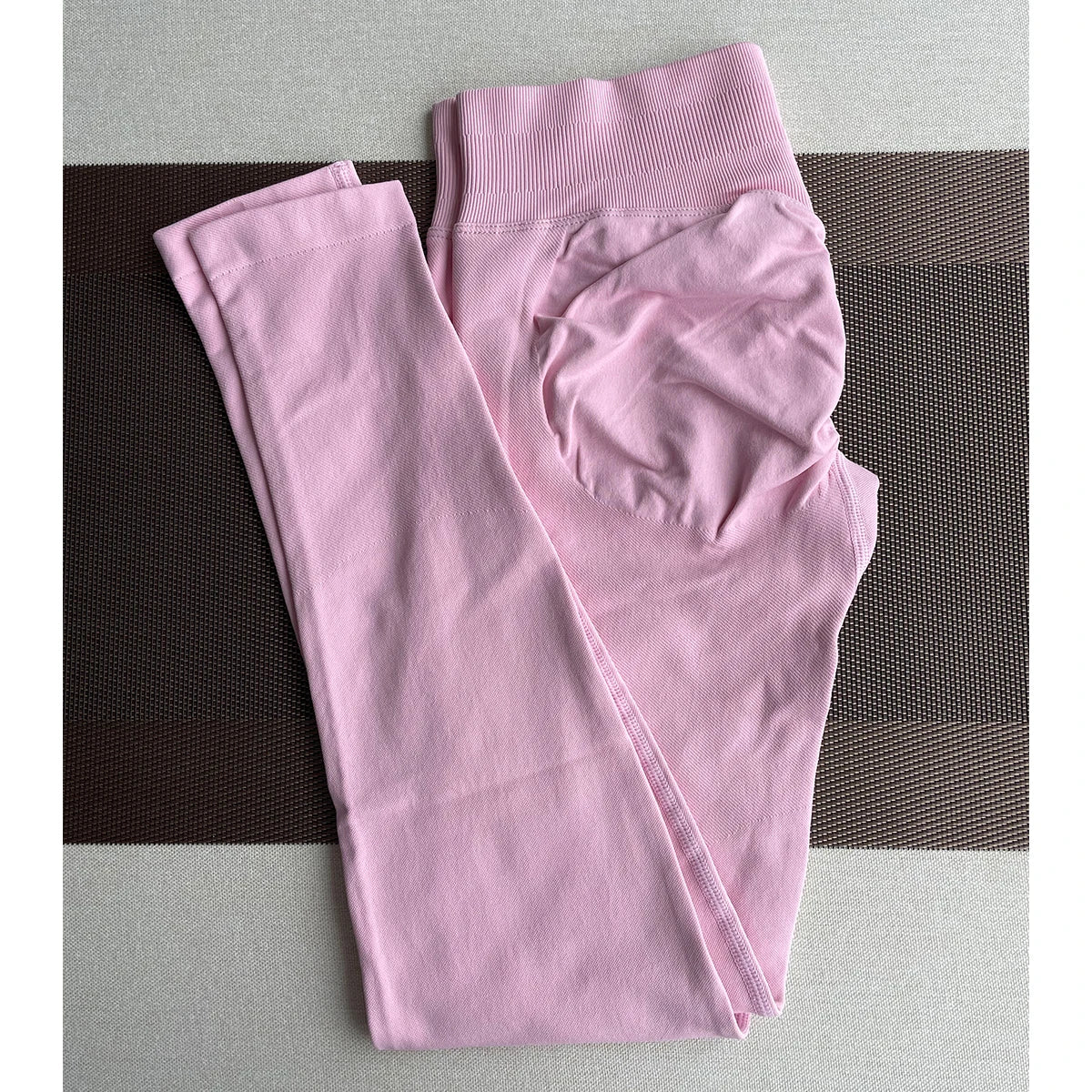 Women Seamless Sports Yoga Pants Low Ribbed Band Gym Fitness Workout wear Scrunch Bum Tights