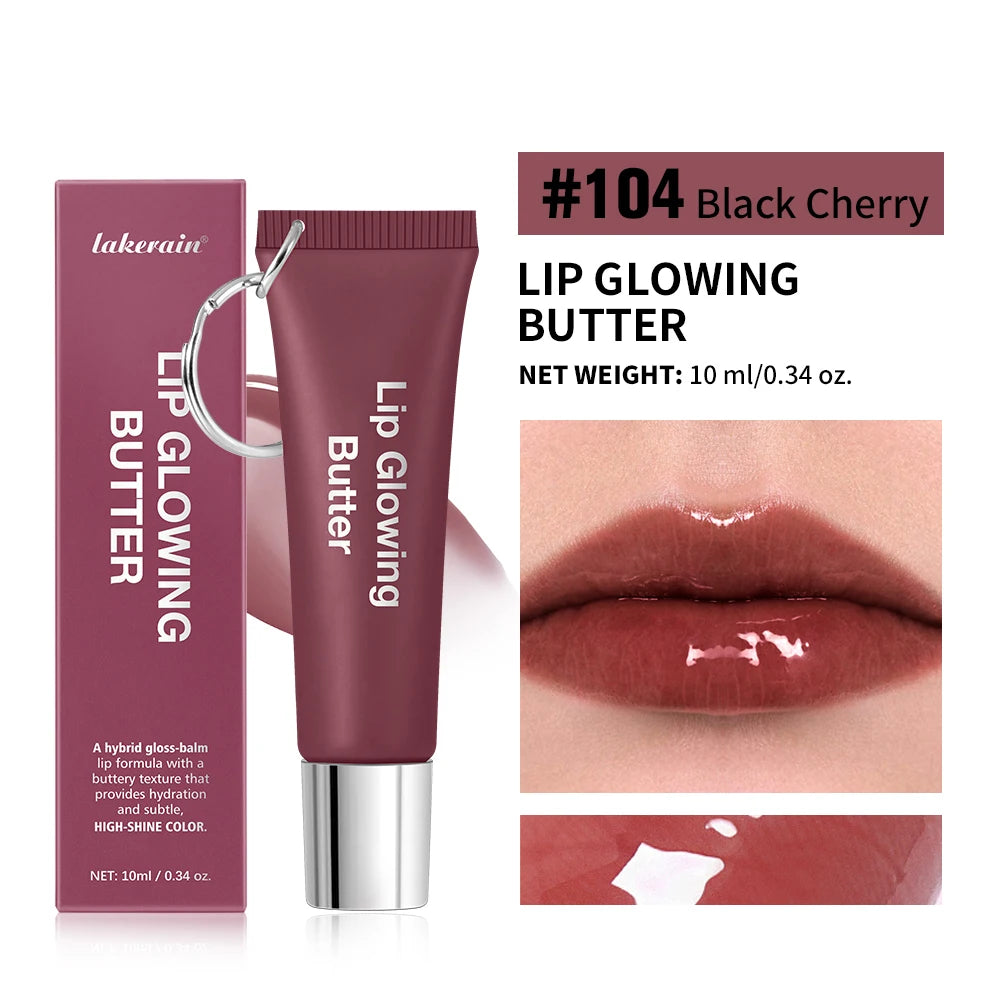 Lip Oil Plumper Long Lasting Lip Gloss Keychain Glowing Butter Moisturizing Pink Nourishing Makeup Care Hydrating Lipstick