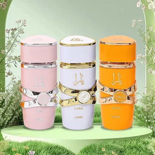 Original Yara Perfume 100ml - Unisex Arabian Eau de Parfum, Long Lasting Creamy Fruity Scent with Pheromones, for Women & Men