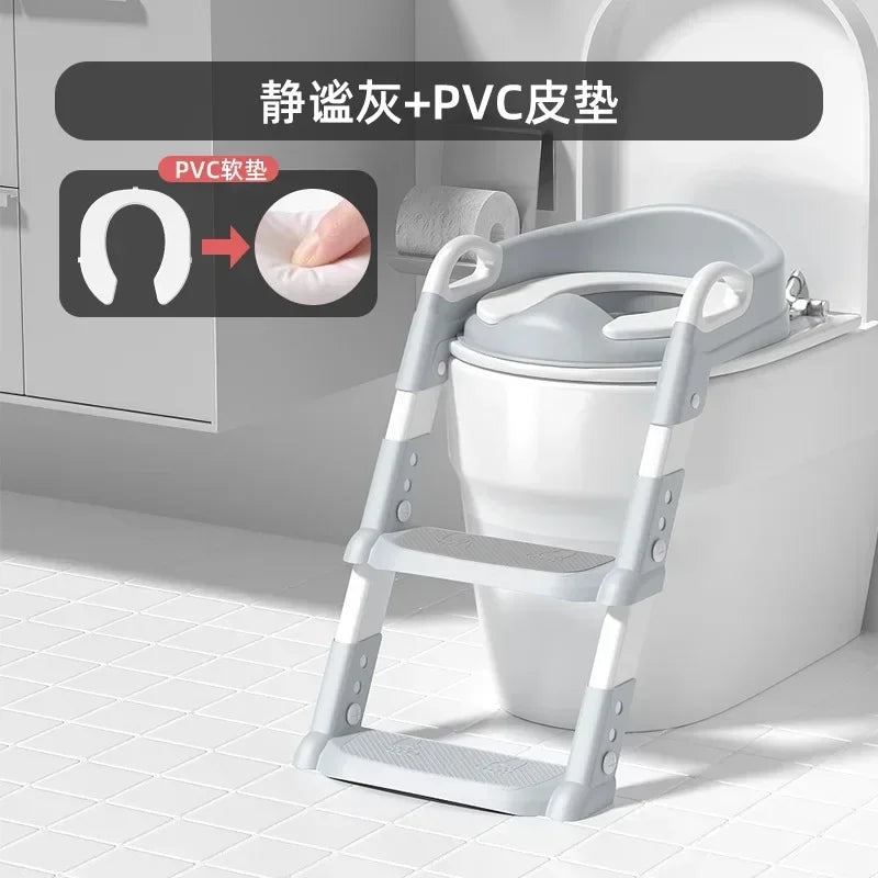 Children's Toilet Foldable Foot Stool Multi-functional Toilet Boy Girl Baby Toilet Training Potty Ladder for Kids Stepped