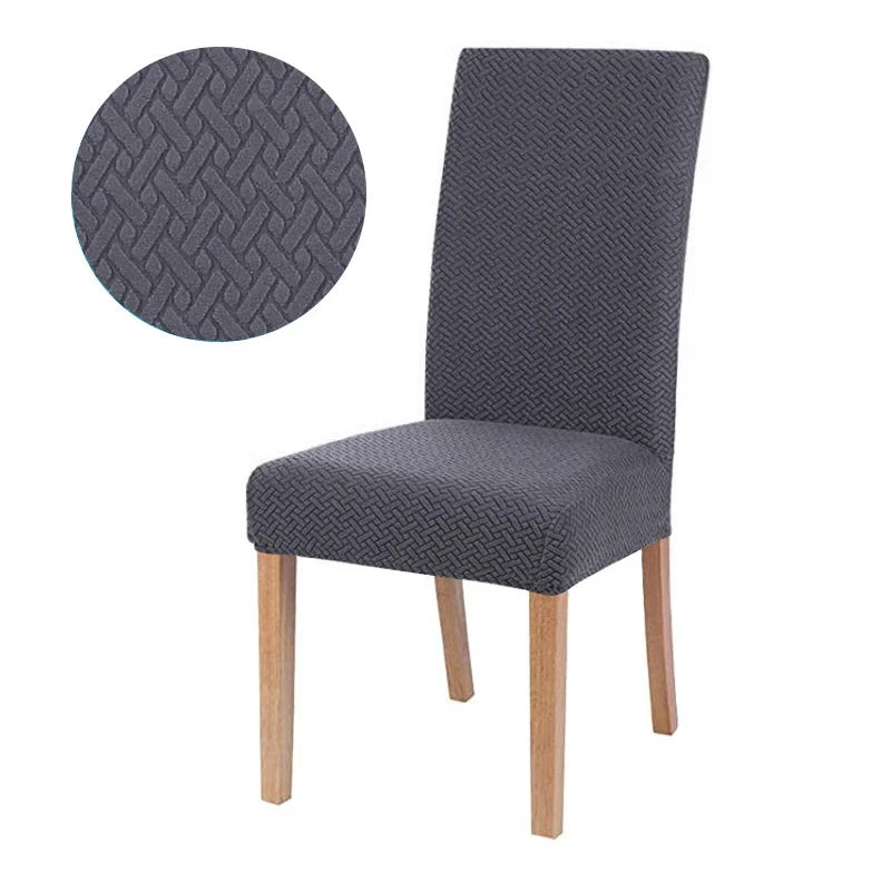 Chair cover with back Jacquard Fabric Universal Size Cheap Chair Cover Big Elastic Chair Covers Chair For kitchen Living Room
