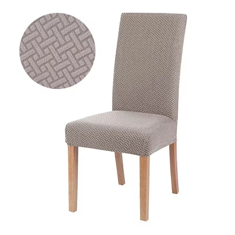 Chair cover with back Jacquard Fabric Universal Size Cheap Chair Cover Big Elastic Chair Covers Chair For kitchen Living Room