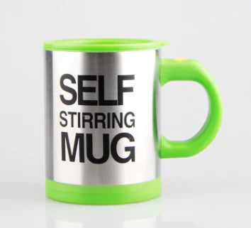 Automatic Stirring Glass Mug - Electric Stainless Steel Cup