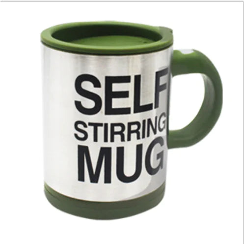 Automatic Stirring Glass Mug - Electric Stainless Steel Cup
