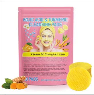 Glow Up Turmeric Face Pads for Gentle Cleansing (One Pack)