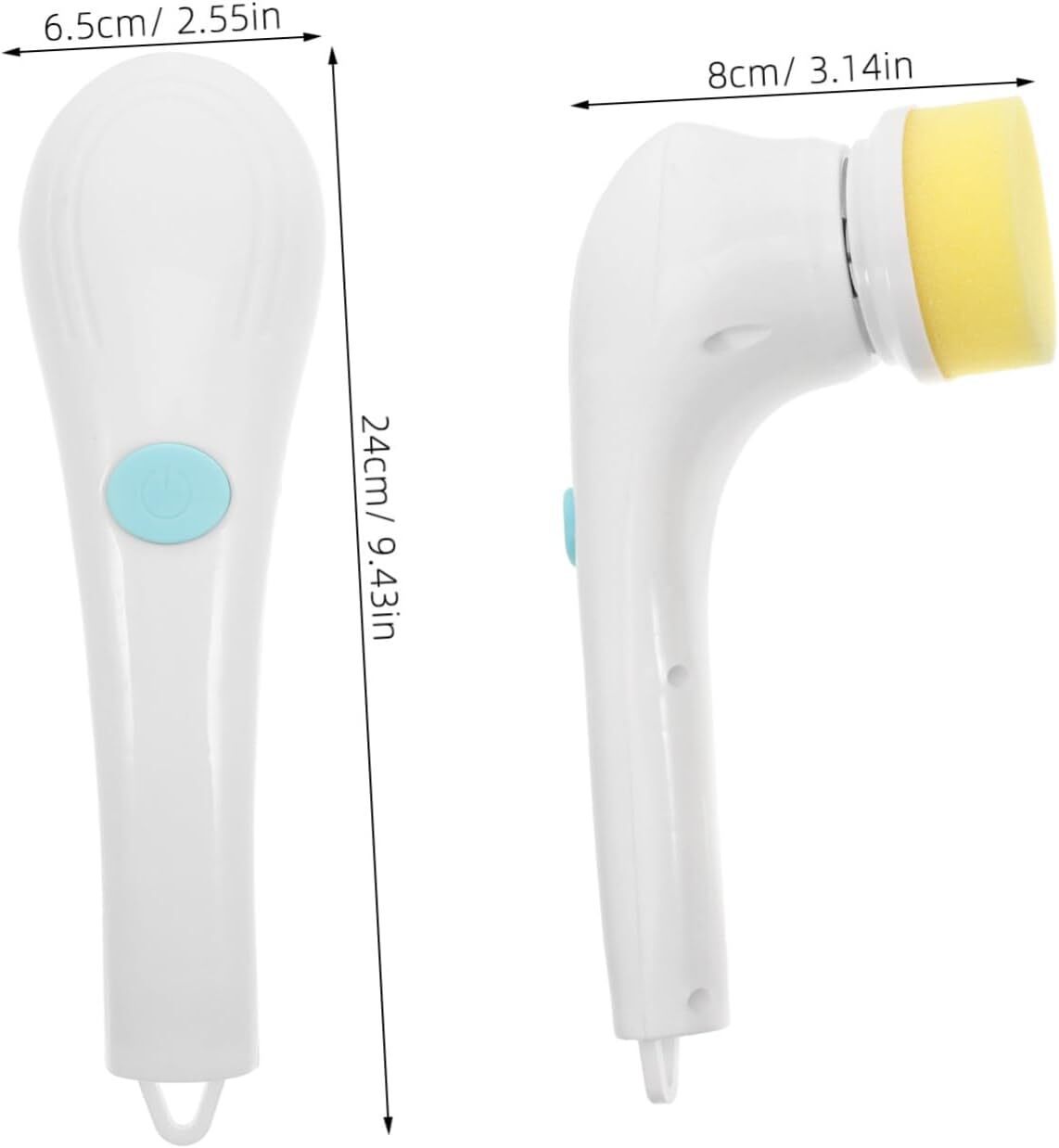 5 In 1 Handheld Electric Spin Scrubber Cleaning Brush Kitchen Rotating Cleaner