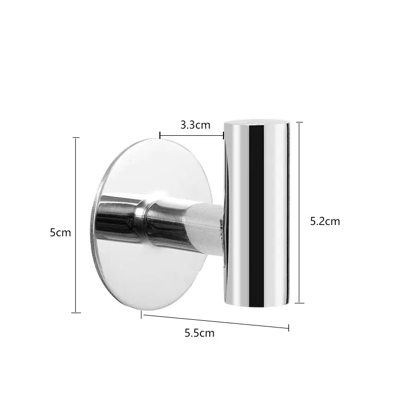 304 Stainless Steel No-Drill Hook for Bathroom & Kitchen