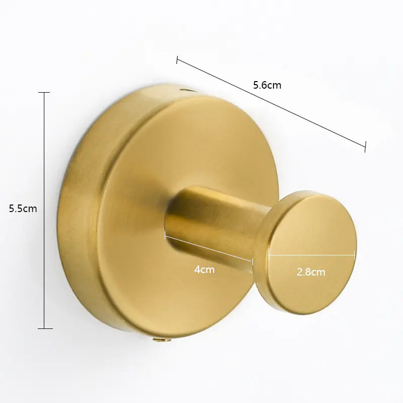 304 Stainless Steel No-Drill Hook for Bathroom & Kitchen