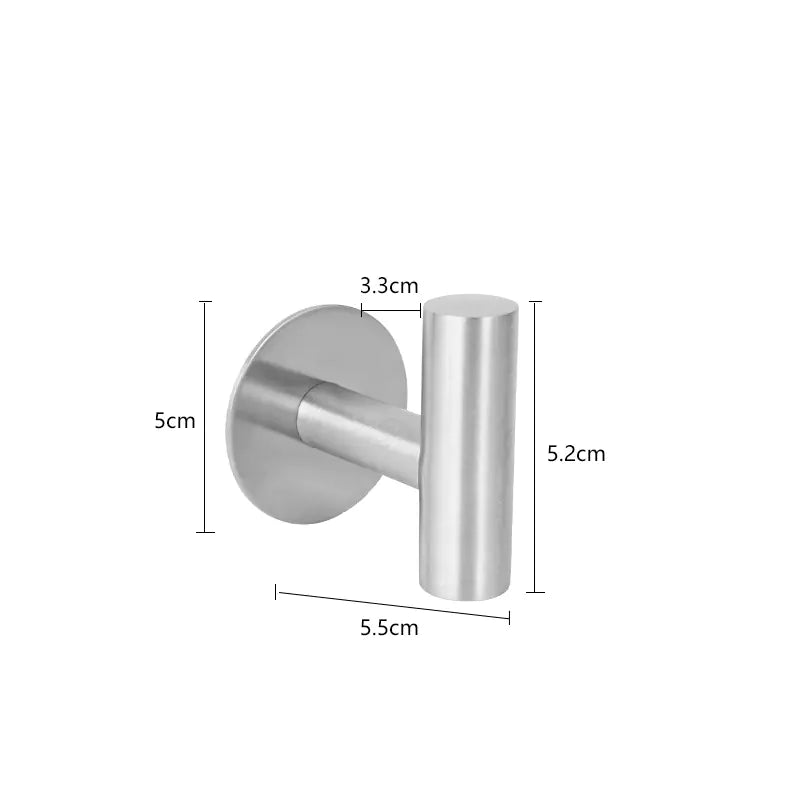304 Stainless Steel No-Drill Hook for Bathroom & Kitchen